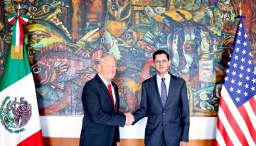 Roberto Velasco y Ronald Johnson revisan temas de la agenda entre México y Estados Unidos