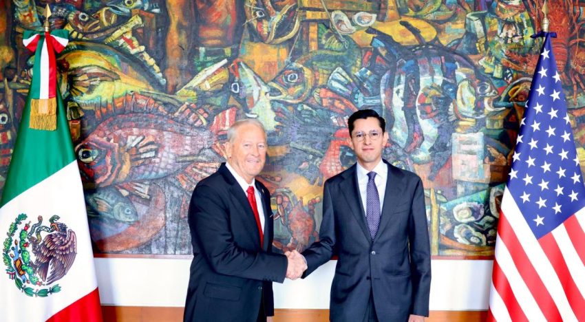 Roberto Velasco y Ronald Johnson revisan temas de la agenda entre México y Estados Unidos