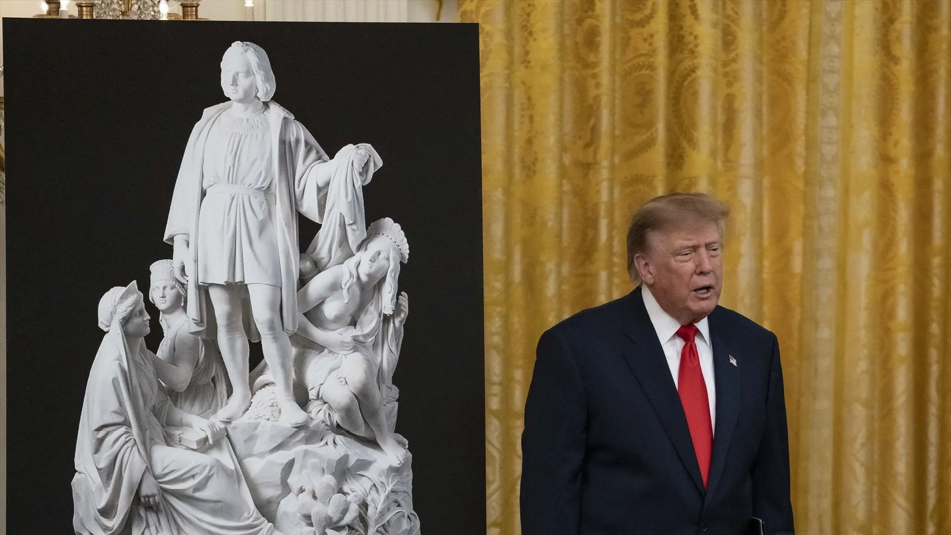 Trump elogia la figura de Cristóbal Colón porque abrió el camino para el nacimiento de EEUU