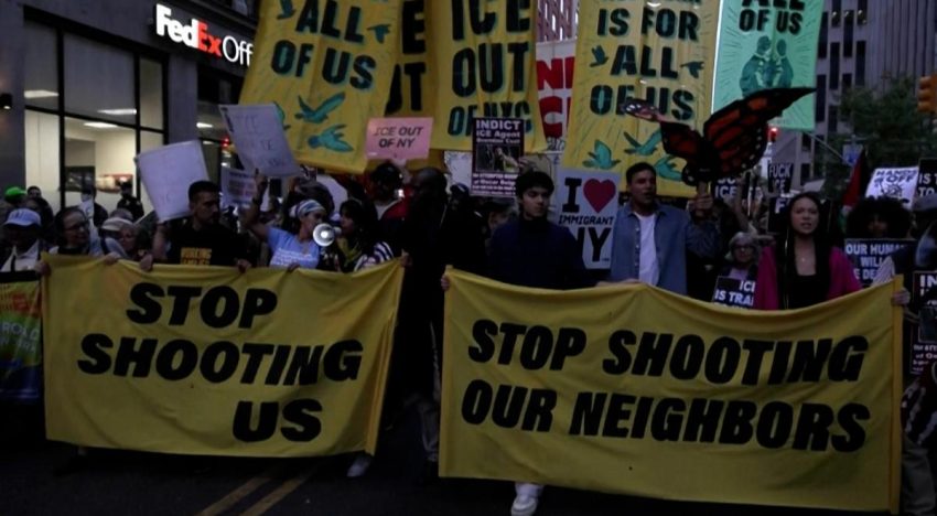 Protestas en Nueva York contra ICE por herir a un dominicano