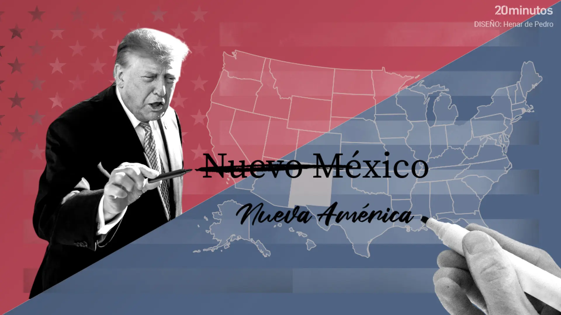 Trump quiere rebautizar a Nuevo México como 'Nueva América'… aunque ya se llamaba así antes de existir EEUU e incluso México