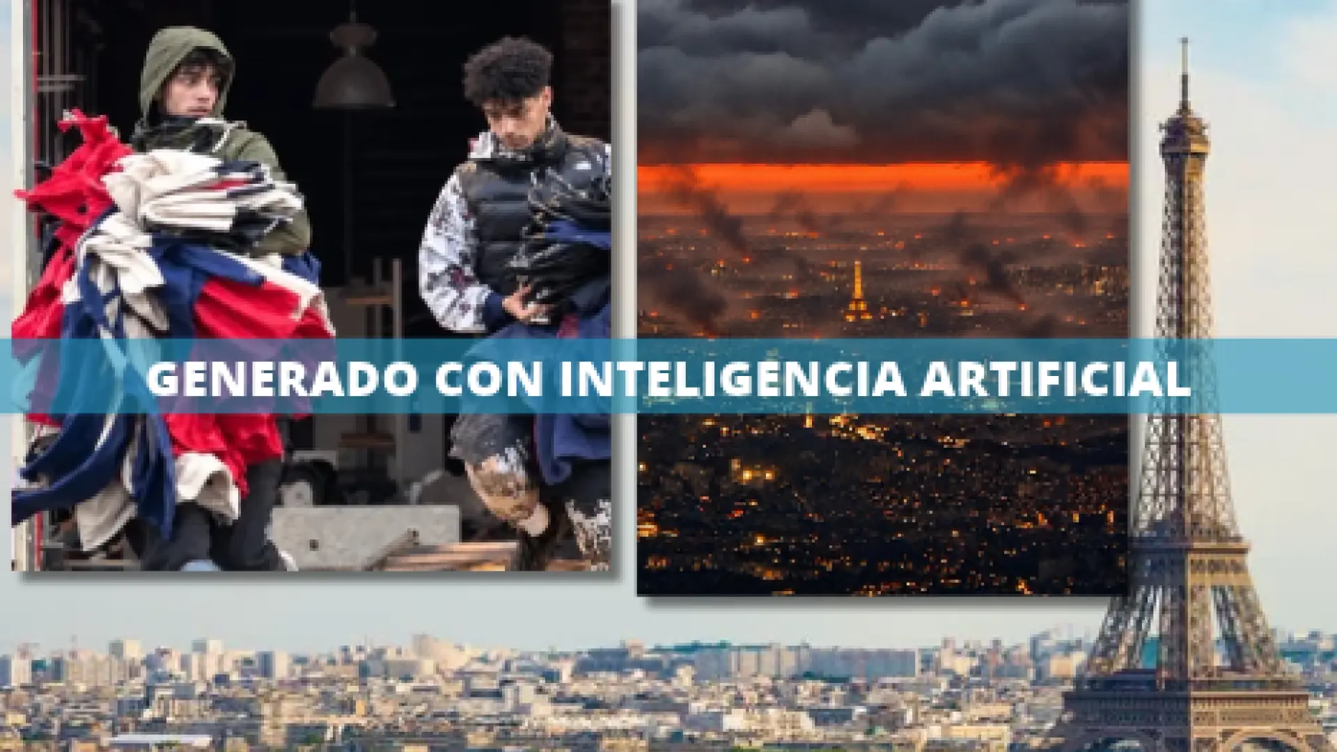 Así se está utilizando la inteligencia artificial para desinformar sobre las protestas estudiantiles en Francia