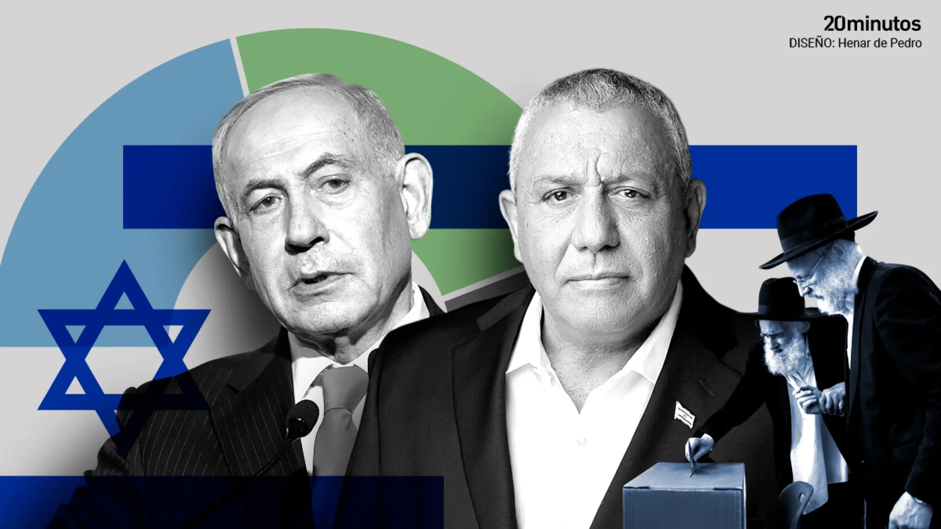 Eisenkot desafía hoy a Netanyahu en un duelo electoral entre 'derechas' en los que la última voz podrían tenerla los partidos árabes