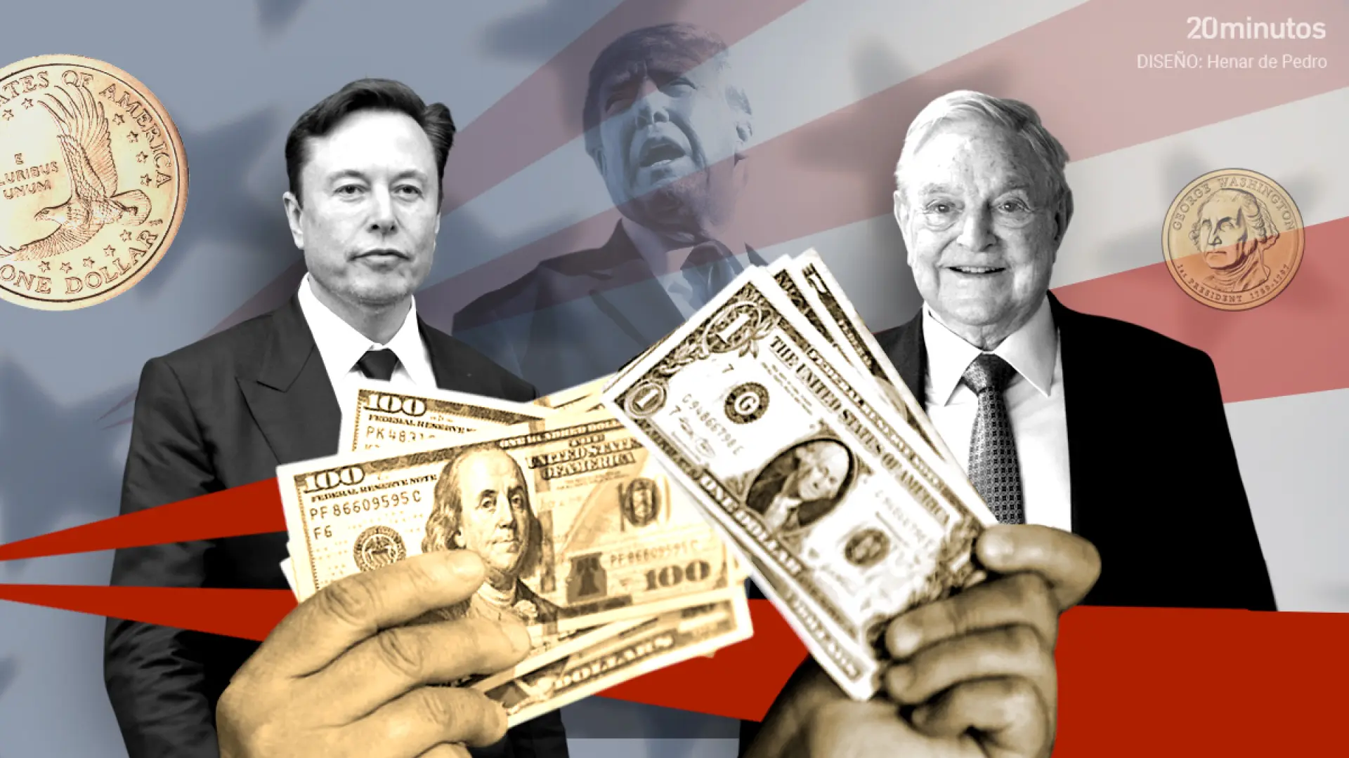 ¿Quién financia las 'midterms' en Estados Unidos? Musk y Soros, a la cabeza de una larga lista de donantes millonarios