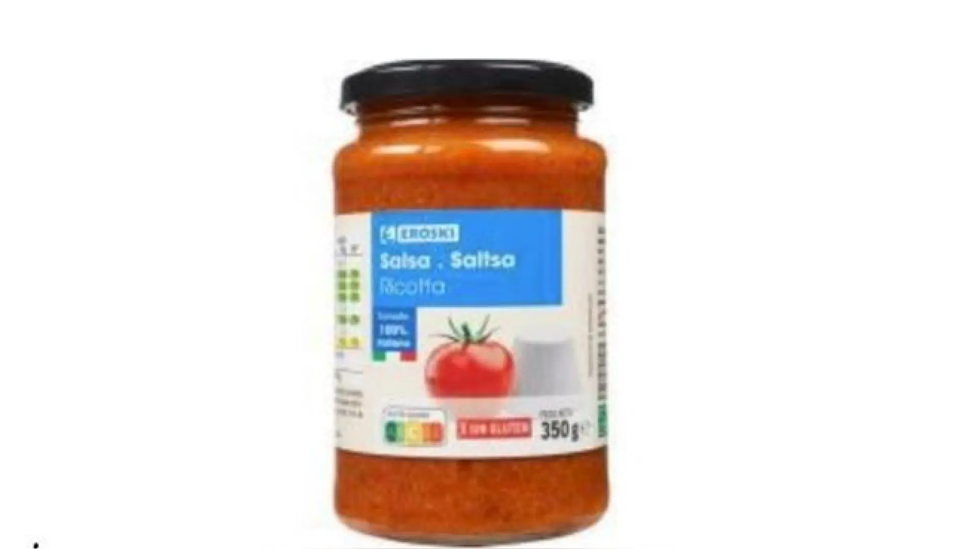 Lanzan una alerta por la presencia de fragmentos de vidrio en un lote de 'Salsa Ricotta' de Eroski