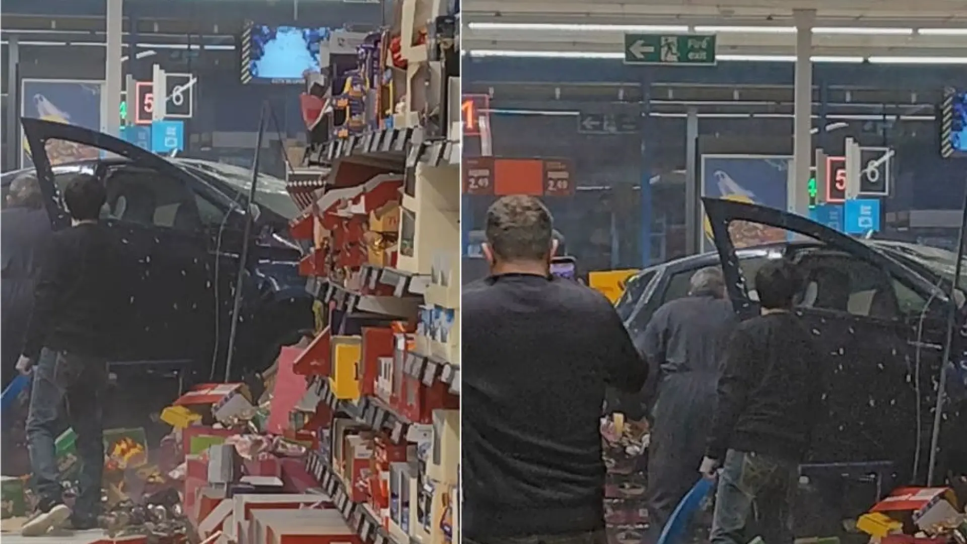 Muere un hombre y tres personas resultan heridas al empotrarse un coche contra un supermercado Lidl en Inglaterra