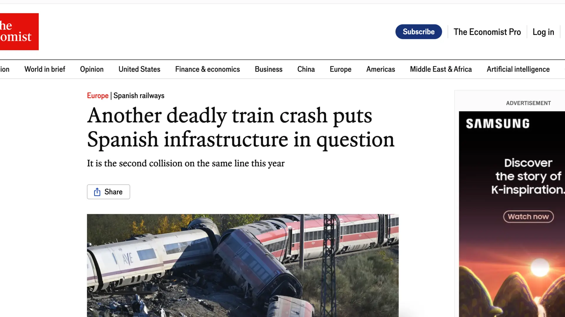 Así relata la prensa extranjera el «shock» por el accidente de Urda: «La alta velocidad solía ser el orgullo de España»