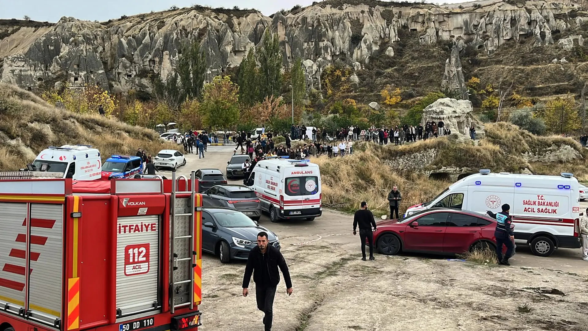 Al menos dos muertos en Turquía al desplomarse una formación rocosa en Capadocia