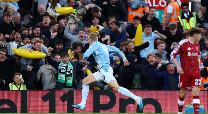 El Manchester City de Enzo Fernández goleó a Liverpool de Mac Allister en Anfield y sigue imparable en la Premier League