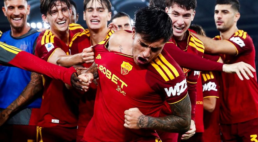 Santiago Castro se vistió de Maradona y su primer gol para Roma fue una obra de arte para ganarle al Genoa