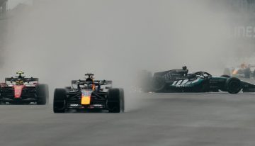 Caos bajo la lluvia en Singapur: Colapinto abandonó en la última Sprint Race de la temporada de la F1 y Verstappen rompió el maleficio