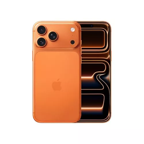Apple iPhone 17 Pro MAX de 256 GB: Pantalla de 6,9 Pulgadas con Promotion, Chip A19 Pro, la Mayor autonomía en un iPhone, Sistema de cámaras Pro Fusion, cámara Frontal Center Stage; Naranja cósmico