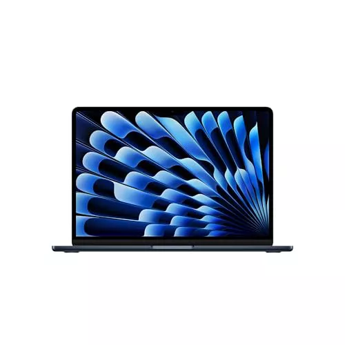 Apple MacBook Air de 13,6 Pulgadas con Chip M5: Pantalla Liquid Retina, CPU de 10 núcleos, GPU de 10 núcleos, 16 GB de Memoria unificada, 1 TB de SSD, Wi-Fi 7,Teclado español; Medianoche