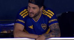 André-Pierre Gignac visitó la Bombonera, tomó mate con Riquelme y alentó a Boca desde el palco
