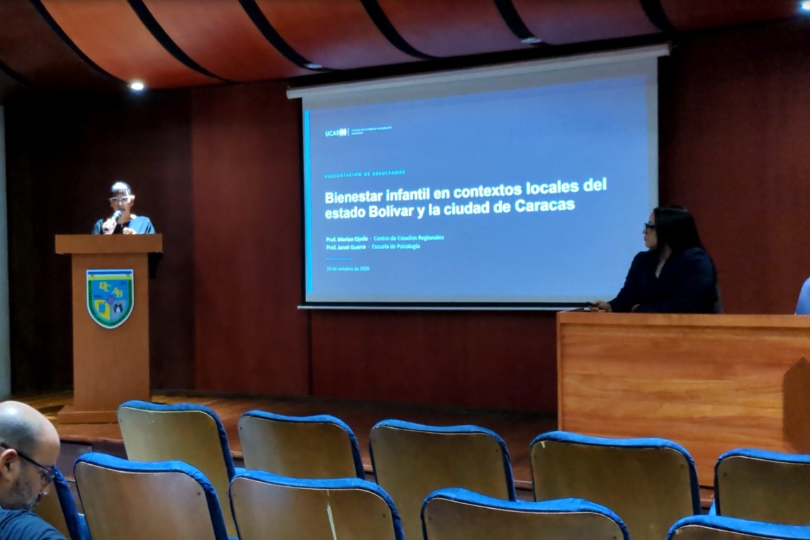 Presentación del estudio de la UCAB sobre bienestar infantil en Bolívar y Caracas