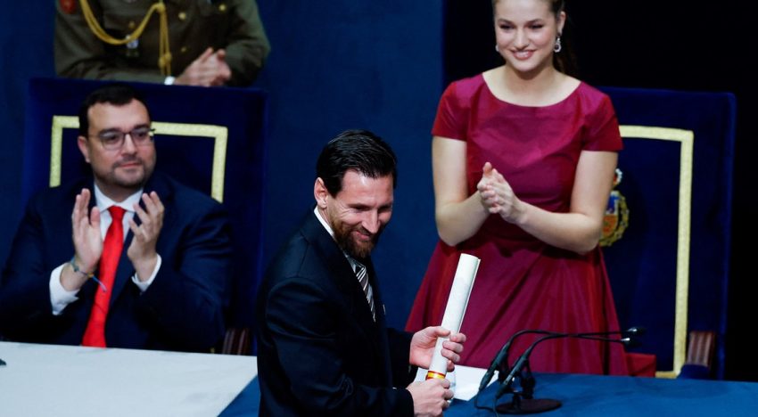 Un Messi emocionado recibió el Premio Princesa de Asturias y sumó otro reconocimiento histórico a su carrera