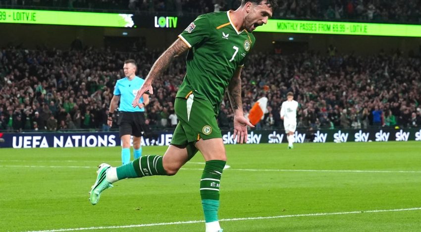 La obra de arte maradoneana en la Nations League: el golazo de Troy Parrott para Irlanda que no le alcanzó contra Austria