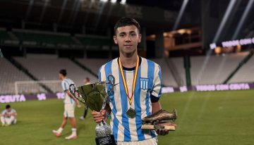 Aprendió a definir con Maradona y quebró un récord de Lautaro Martínez: la joya que ilusiona a Racing a pesar de la crisis futbolística